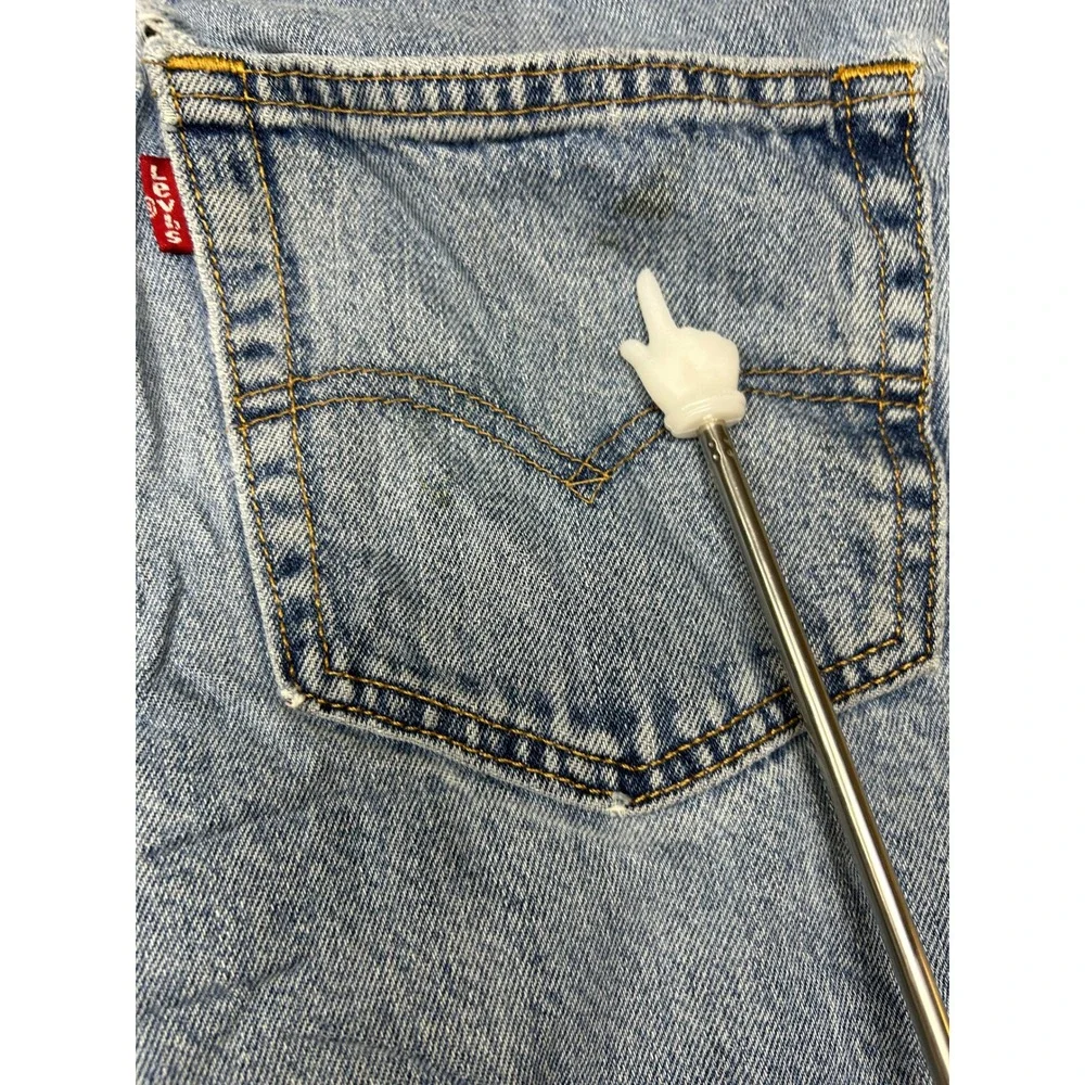 Levi's 505 Regular Fit Cotton Denim Light Wash Blue W34 L34 Mens
